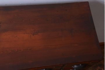 アンティーク家具　和製アンティーク　ネームプレート付き!古い木製の27杯ドロワー(引き出し)