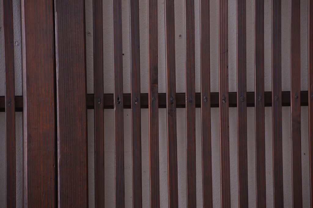 古民具・骨董　和モダンなアンティーク格子戸2枚セット