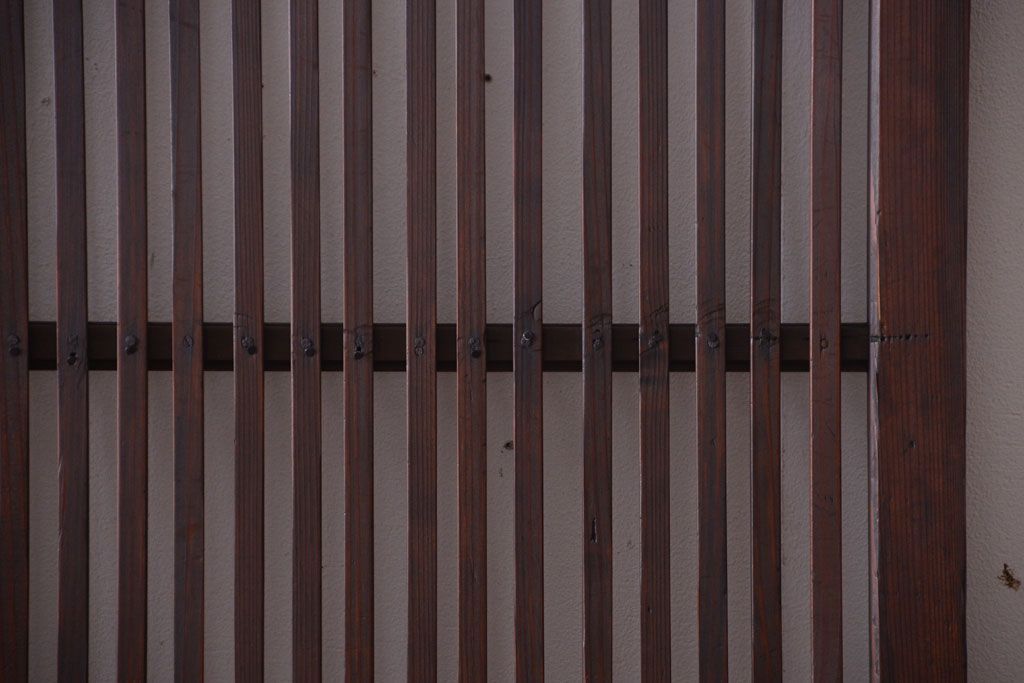 古民具・骨董　和モダンなアンティーク格子戸2枚セット