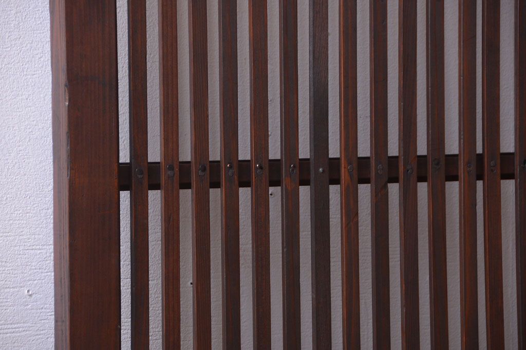 古民具・骨董　和モダンなアンティーク格子戸2枚セット