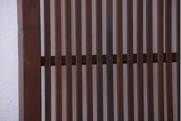 古民具・骨董　和モダンなアンティーク格子戸2枚セット