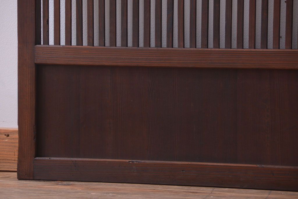 古民具・骨董　和モダンなアンティーク格子戸2枚セット