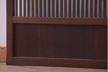 古民具・骨董　和モダンなアンティーク格子戸2枚セット
