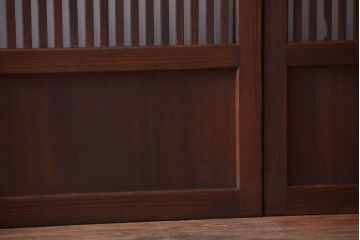 古民具・骨董　和モダンなアンティーク格子戸2枚セット