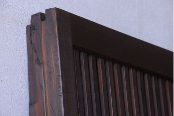 古民具・骨董　和モダンなアンティーク格子戸2枚セット