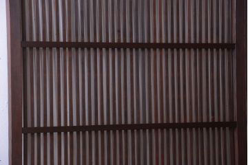 古民具・骨董　和モダンなアンティーク格子戸2枚セット