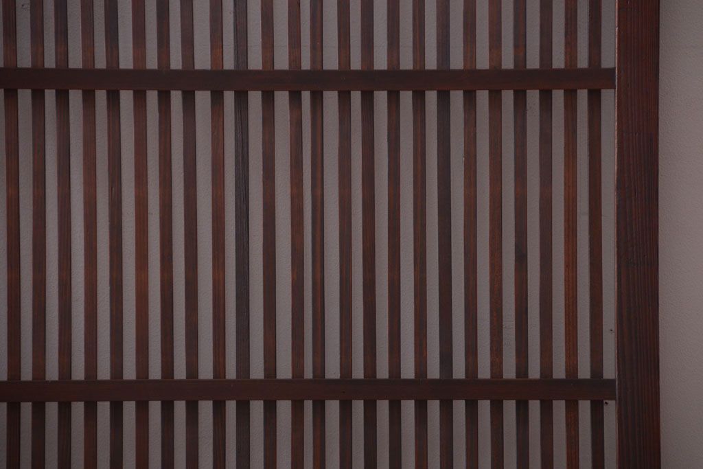 古民具・骨董　和モダンなアンティーク格子戸2枚セット