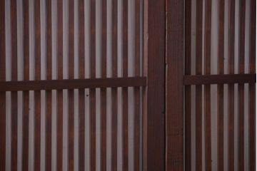 古民具・骨董　和モダンなアンティーク格子戸2枚セット