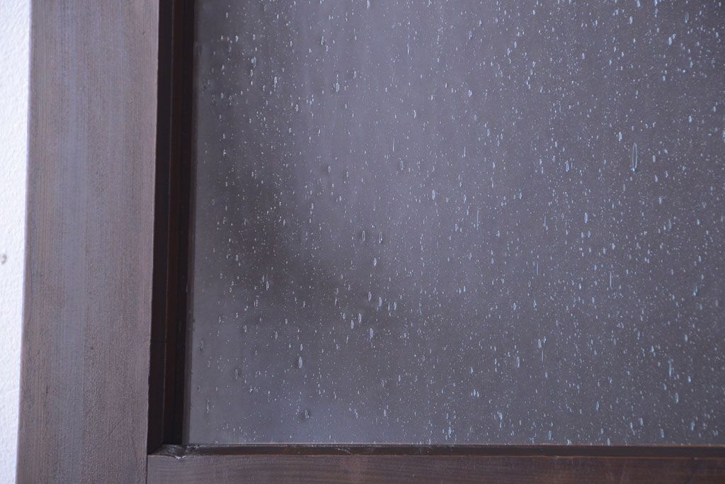 和製アンティーク　気泡ガラス入り!上質な古いドア