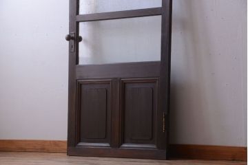 和製アンティーク　気泡ガラス入り!上質な古いドア