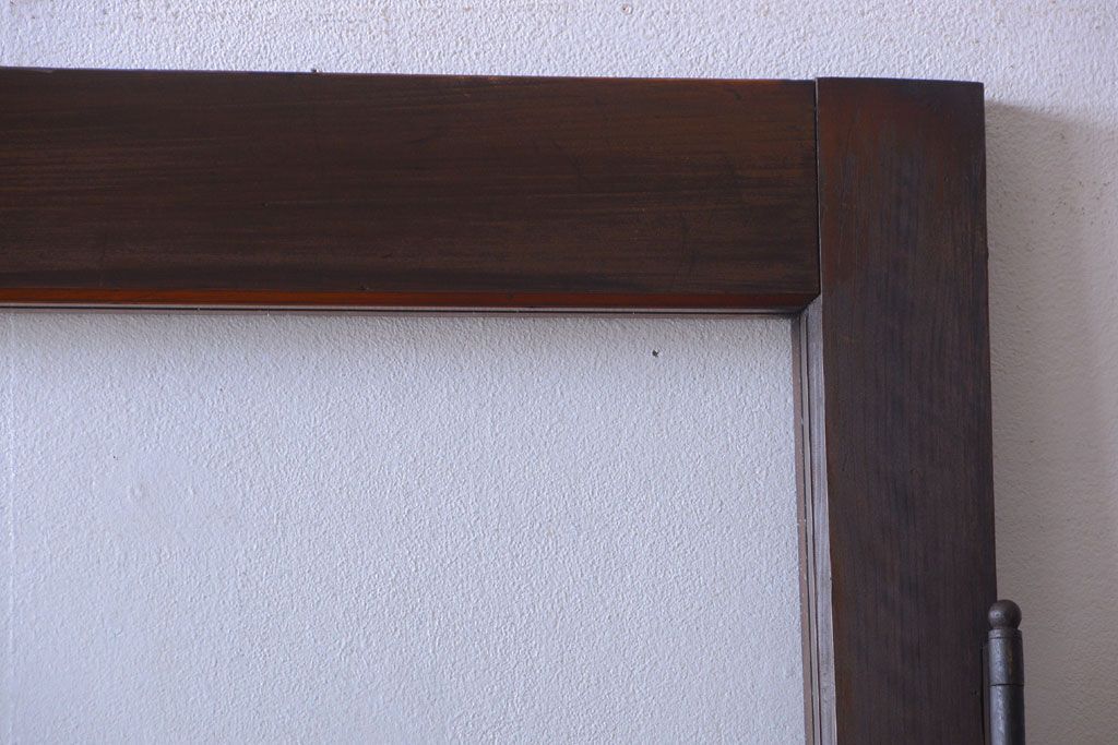 和製アンティーク　気泡ガラス入り!上質な古いドア