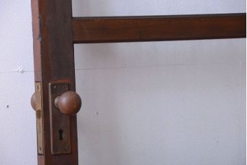 和製アンティーク　気泡ガラス入り!上質な古いドア