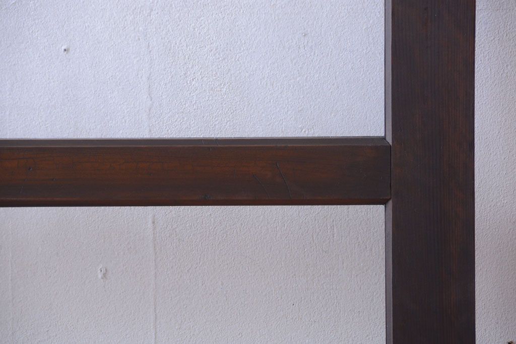 和製アンティーク　気泡ガラス入り!上質な古いドア