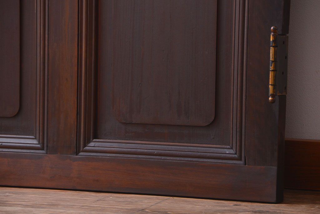 和製アンティーク　気泡ガラス入り!上質な古いドア