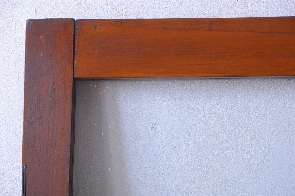 和製アンティーク　気泡ガラス入り!上質な古いドア