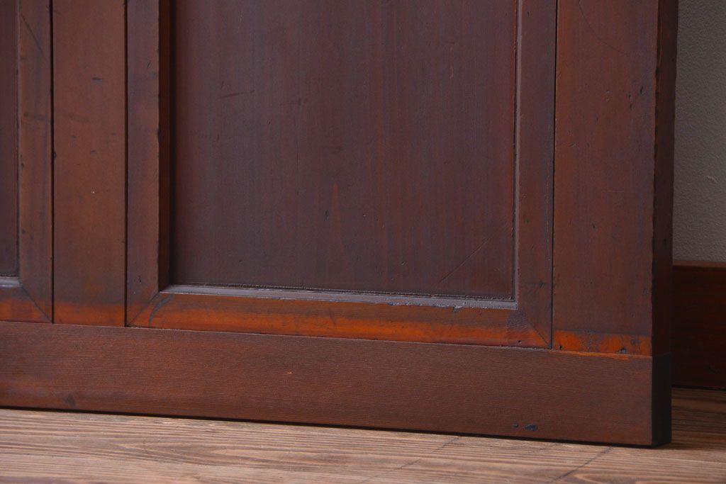 和製アンティーク　気泡ガラス入り!上質な古いドア