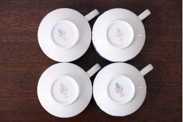 アンティーク雑貨　スペインビンテージ　PONTESA(ポンテサ)　カップ&ソーサー、皿など8点セット