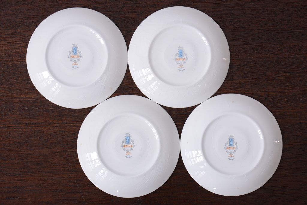 アンティーク雑貨　スペインビンテージ　PONTESA(ポンテサ)　カップ&ソーサー、皿など8点セット