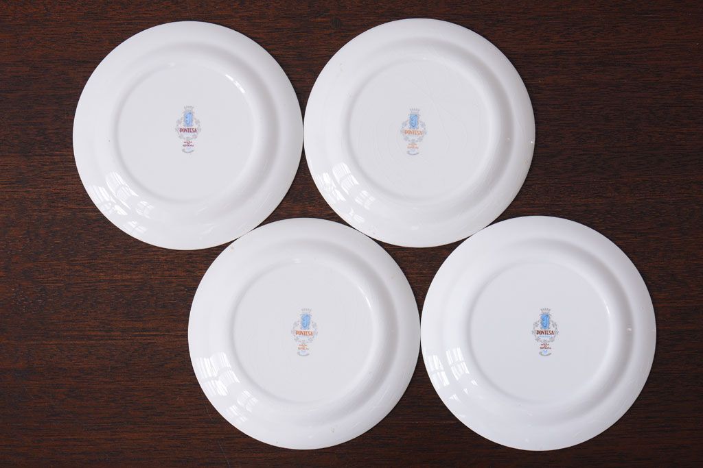 アンティーク雑貨　スペインビンテージ　PONTESA(ポンテサ)　カップ&ソーサー、皿など8点セット
