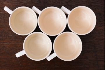 アンティーク雑貨　イギリスビンテージ　HORNSEA(ホーンジー)　カップ&ソーサーなど7点