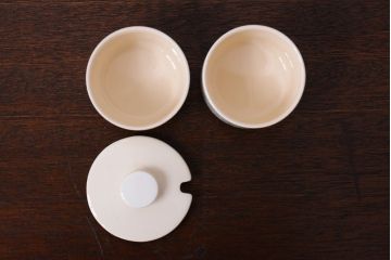 アンティーク雑貨　イギリスビンテージ　HORNSEA(ホーンジー)　カップ&ソーサーなど7点