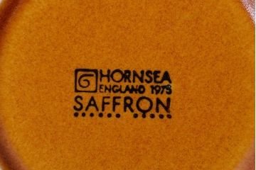 イギリスビンテージ　HORNSEA(ホーンジー)　Saffron(サフラン)シリーズ　カップ&ソーサー5客、皿5枚セット
