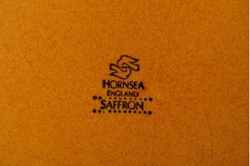 イギリスビンテージ　HORNSEA(ホーンジー)　Saffron(サフラン)シリーズ　カップ&ソーサー5客、皿5枚セット