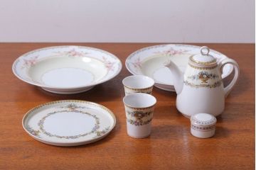 アンティーク雑貨　アンティーク　オールドノリタケ　ティーポット　コップなど7点