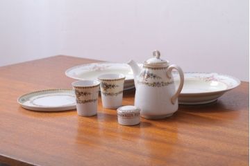 アンティーク雑貨　アンティーク　オールドノリタケ　ティーポット　コップなど7点
