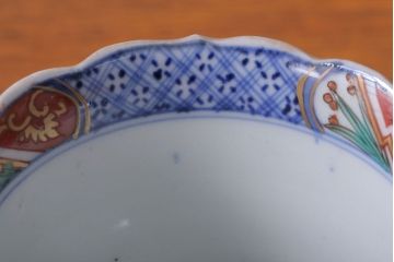 アンティーク雑貨　古民具・骨董　幕末〜明治　色絵向付8客(猪口・伊万里)