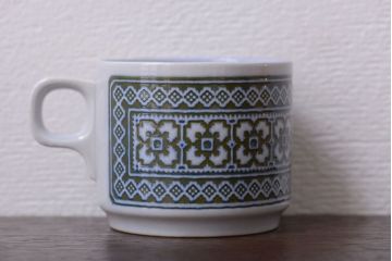 アンティーク雑貨　イギリスビンテージ　HORNSEA(ホーンジー)　Tapestry(タペストリー)シリーズ　カップ&ソーサー5客セット