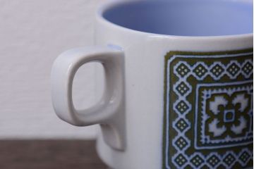 アンティーク雑貨　イギリスビンテージ　HORNSEA(ホーンジー)　Tapestry(タペストリー)シリーズ　カップ&ソーサー5客セット