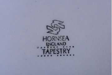 アンティーク雑貨　イギリスビンテージ　HORNSEA(ホーンジー)　Tapestry(タペストリー)シリーズ　カップ&ソーサー5客セット