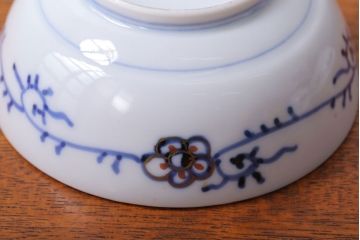 アンティーク雑貨　アンティーク　江戸明治　波千鳥の図・向付5客(伊万里)(2)