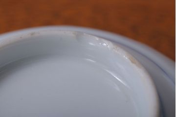 アンティーク雑貨　アンティーク　江戸明治　波千鳥の図・向付5客(伊万里)(2)