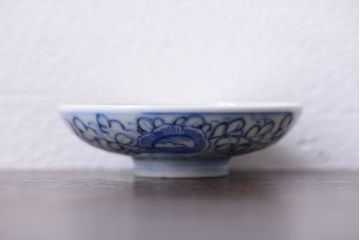 アンティーク雑貨　古民具・骨董　幕末〜明治　綿描き蓋茶碗6客(伊万里)