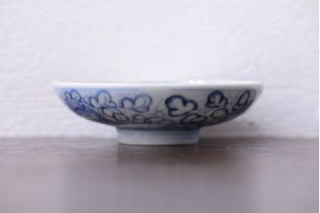 アンティーク雑貨　古民具・骨董　幕末〜明治　綿描き蓋茶碗6客(伊万里)