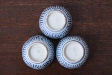 アンティーク雑貨　明治期　蛸唐草向付7客(伊万里)