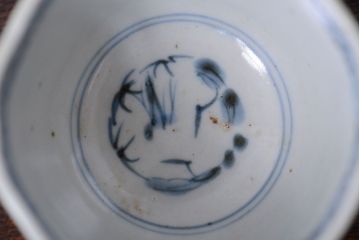 アンティーク雑貨　明治期　蛸唐草向付7客(伊万里)