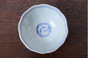 アンティーク雑貨　明治期　蛸唐草向付7客(伊万里)