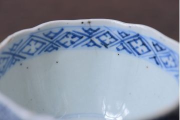 アンティーク雑貨　明治期　蛸唐草向付7客(伊万里)