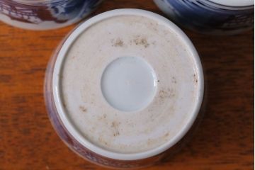 古民具・骨董　江戸後期　染付蕎麦猪口7客(伊万里)