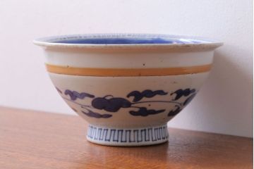 古民具・骨董　江戸〜明治　染付盃洗(はいせん)