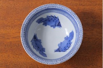 古民具・骨董　江戸〜明治　染付盃洗(はいせん)