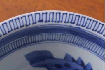 古民具・骨董　江戸〜明治　染付盃洗(はいせん)