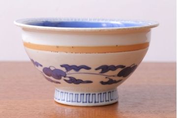 古民具・骨董　江戸〜明治　染付盃洗(はいせん)