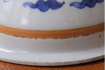 古民具・骨董　江戸〜明治　染付盃洗(はいせん)