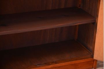 レトロ家具　昭和レトロ　シンプルなアンティーク食器棚(カップボード)