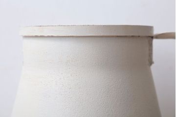 昭和レトロ 古いアイアンのペイントミルク缶(牛乳缶)