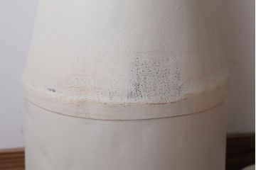 昭和レトロ 古いアイアンのペイントミルク缶(牛乳缶)